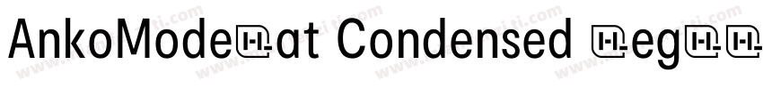AnkoModerat Condensed Regula字体转换